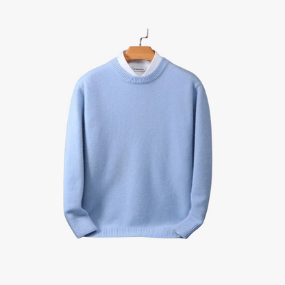 Maglione da Uomo a Girocollo in Maglia con Vestibilità Ampia