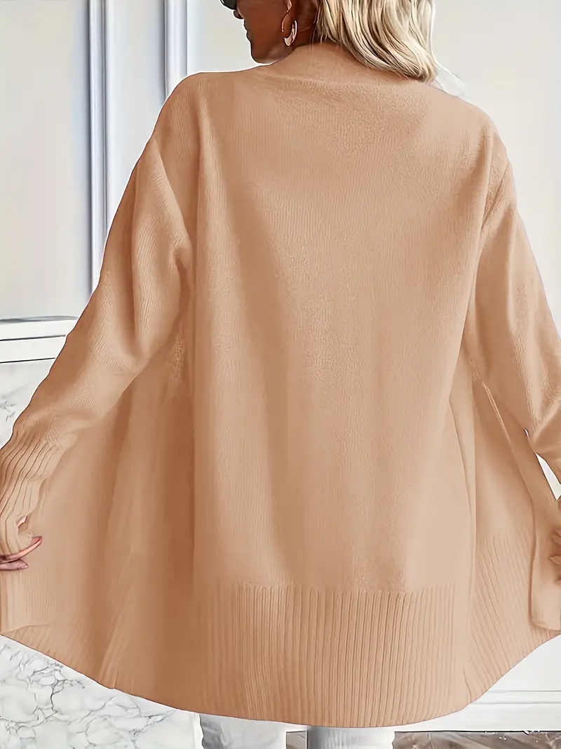 Maglione da Donna in Maglia con Girocollo e Vestibilità Rilassata