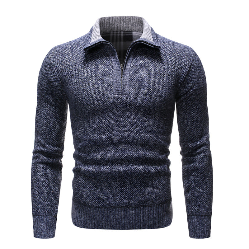 Maglione da Uomo Collo a Revers Design Strutturato