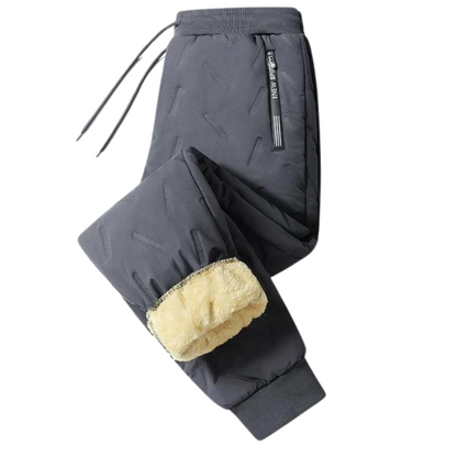 Pantaloni Termici Invernali da Uomo con Vita Elasticizzata e Finitura Idrorepellente