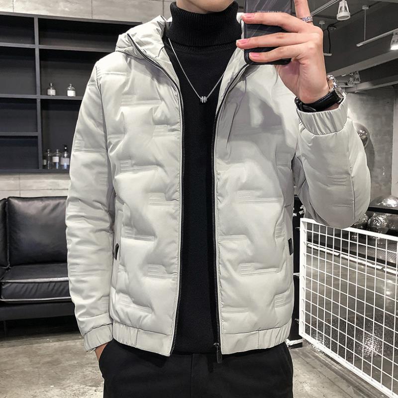 Tykt Vinterforet Herrejakke med Frontlynlås