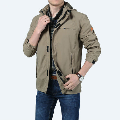 Men's Quick-Dry Outdoor Jacket with Zip Pockets