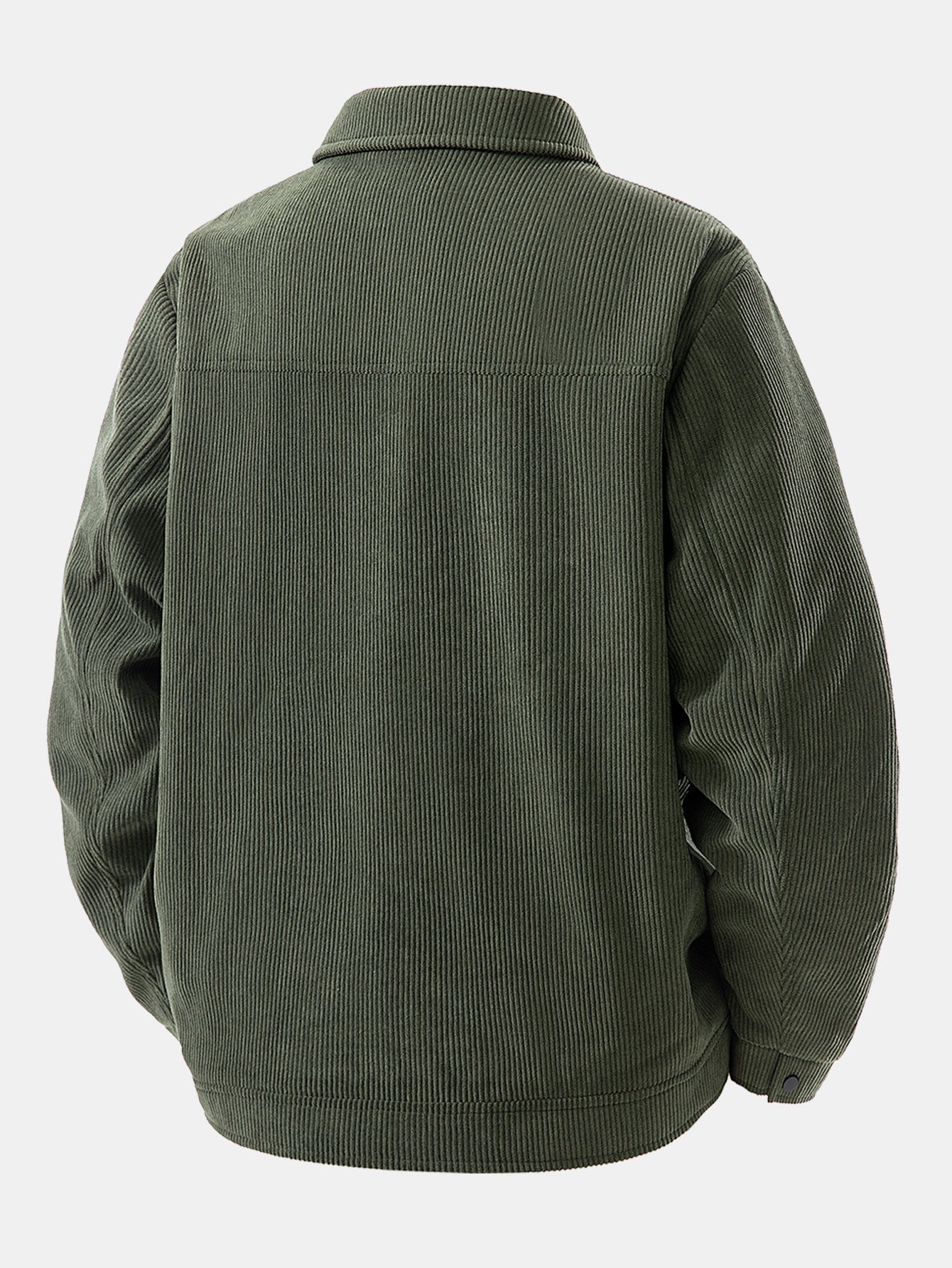 Giacca da Uomo Autunnale con Fodera in Pelliccia Sintetica e Chiusura a Bottoni a Scatto