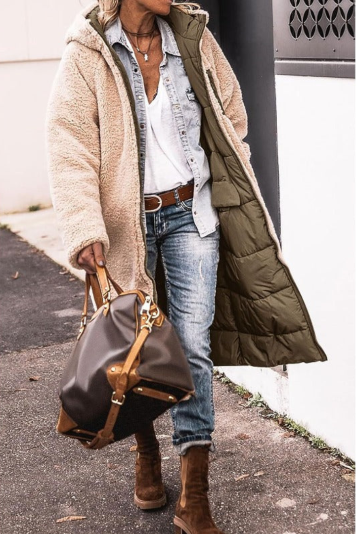 Elegante e comoda Cappotto Reversibile