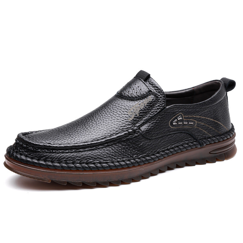 Herresko til kørsel med gummisål og slip-on design