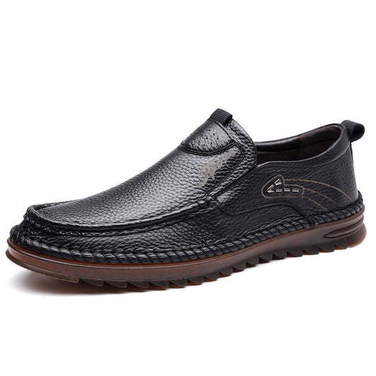 Herresko til kørsel med gummisål og slip-on design