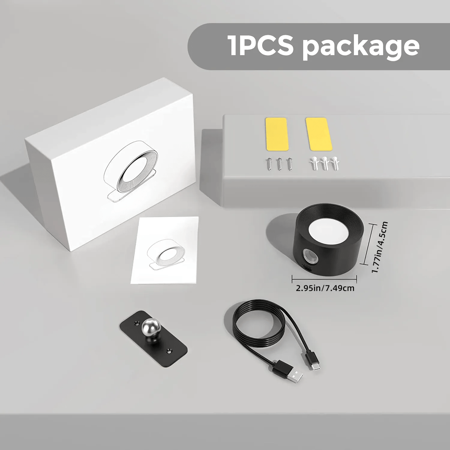 Lampada da Parete Magnetica Wireless 360°