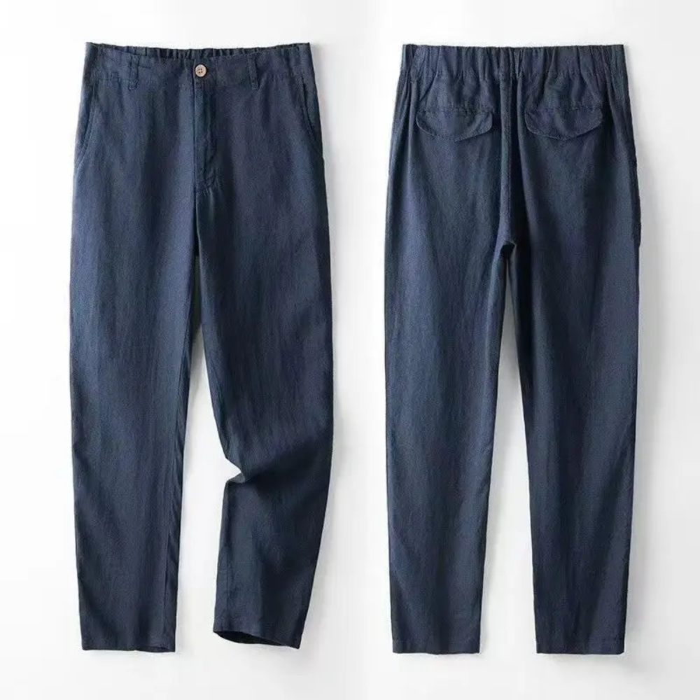 Completo Estivo da Uomo Due Pezzi con Camicia e Pantaloni a Taglio Affusolato