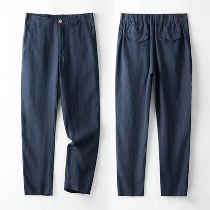 Completo Estivo da Uomo Due Pezzi con Camicia e Pantaloni a Taglio Affusolato