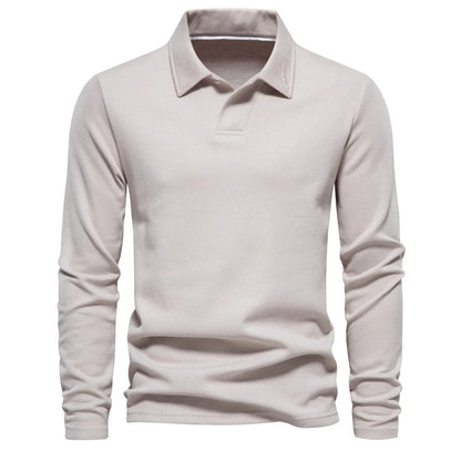 Maglione Polo da Uomo a Maniche Lunghe con Colletto Classico