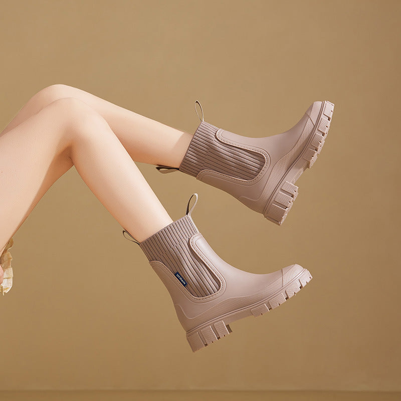 Stivali da Pioggia da Donna in Materiale Eco Resistente all’Acqua