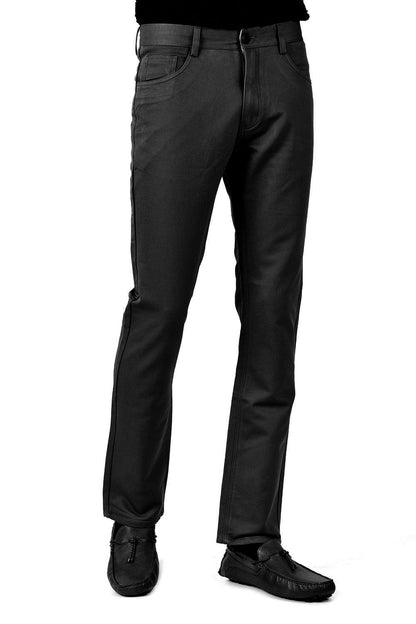 Pantaloni da Uomo Formali con Taglio Dritto e Chiusura Zip e Bottone
