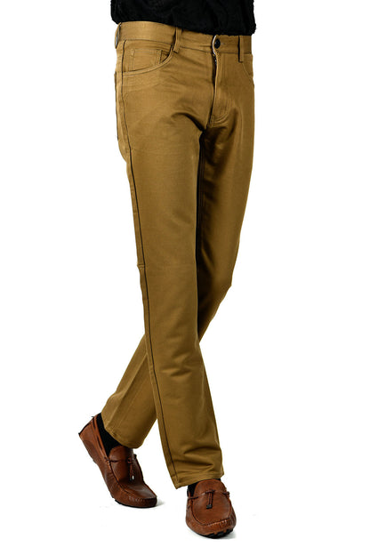 Pantaloni da Uomo Formali con Taglio Dritto e Chiusura Zip e Bottone