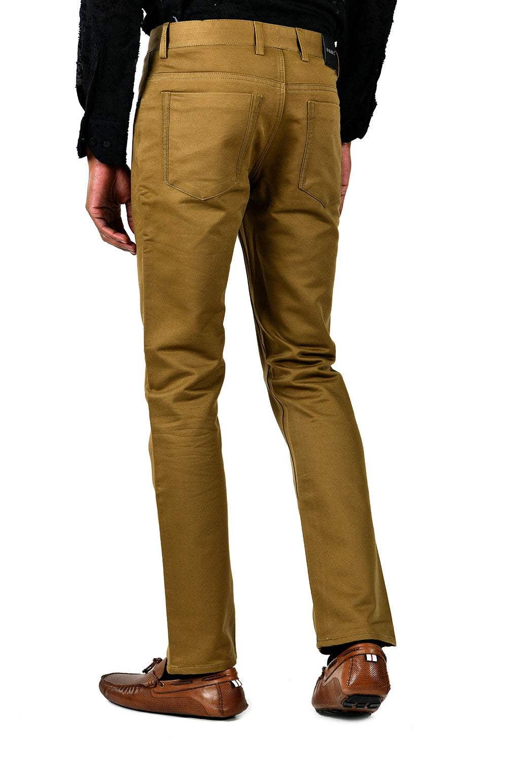 Pantaloni da Uomo Formali con Taglio Dritto e Chiusura Zip e Bottone