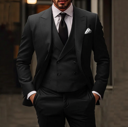Abito da Uomo Tre Pezzi con Blazer, Gilet e Pantaloni I Ideale per Tutte le Stagioni