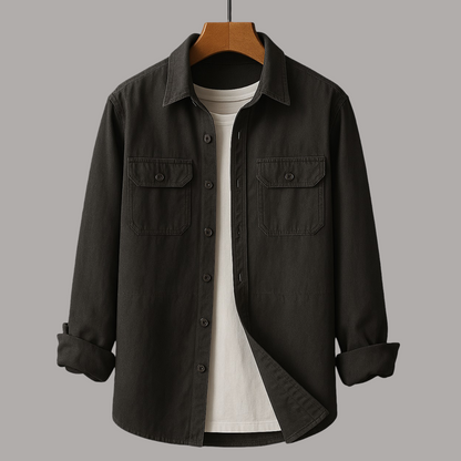 Camicia da Uomo Bottoni Due Tasche Design Leggero