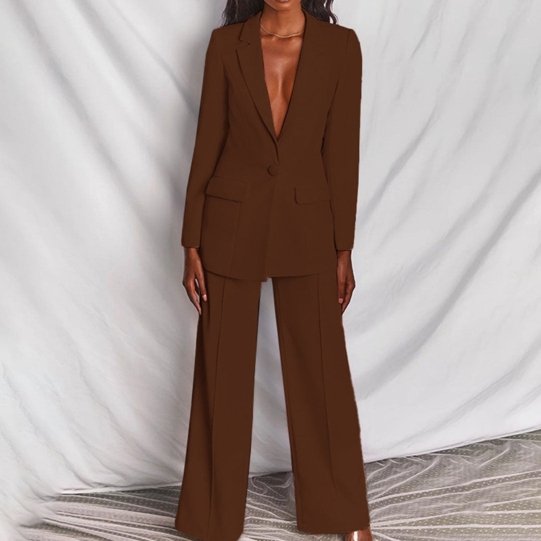 Completo da donna con blazer e pantaloni | Ideale per la primavera e l'autunno