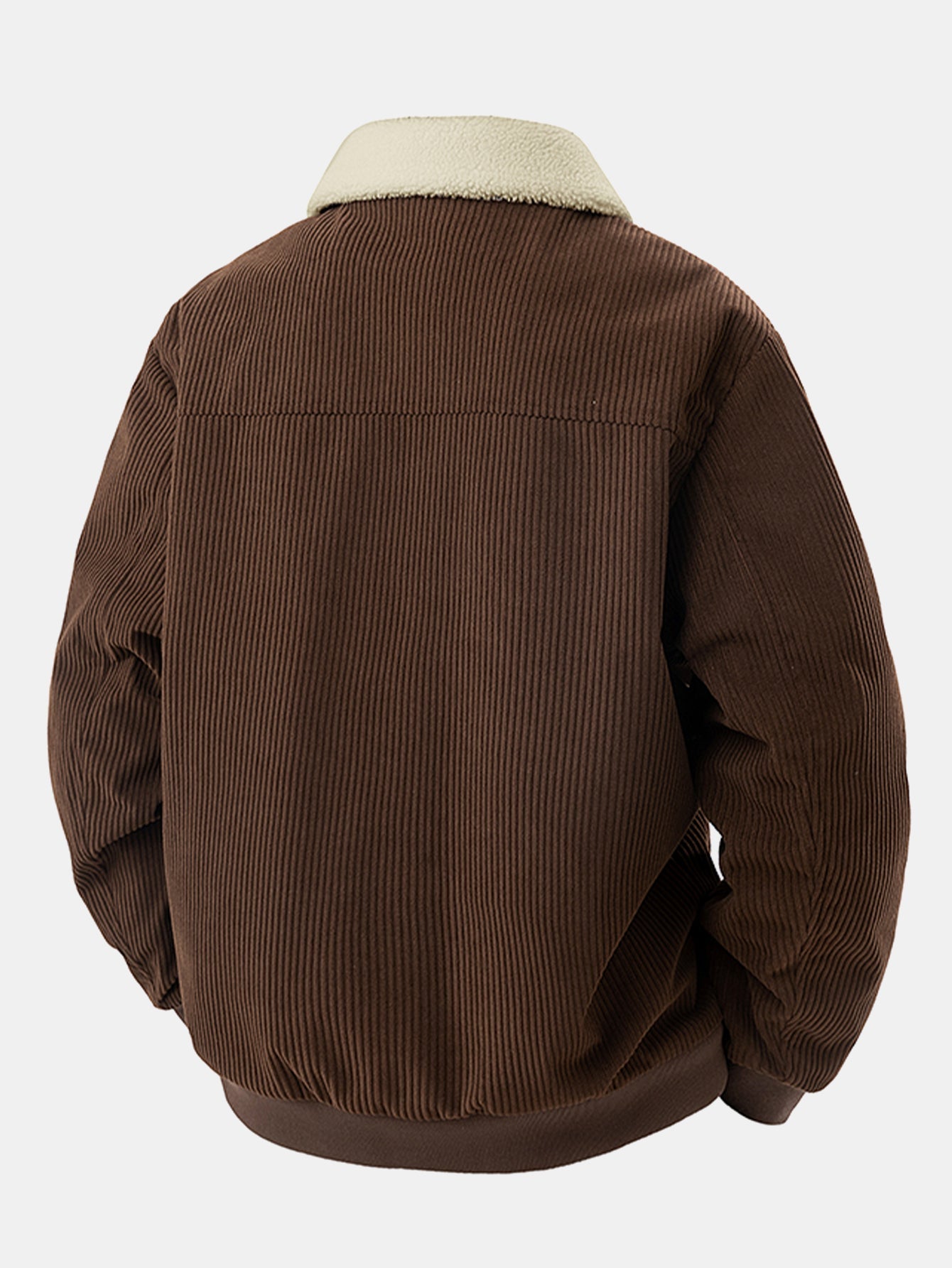 Bomber Autunnale da Uomo con Fodera Interna Morbida e Orlo a Coste