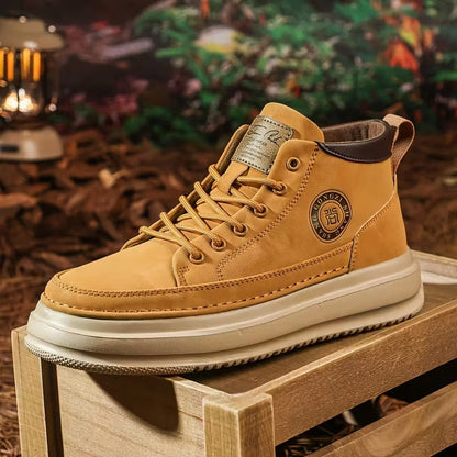 Botas para Hombre con Soporte Ortopédico, Plantilla Ergonómica y Suela Antideslizante