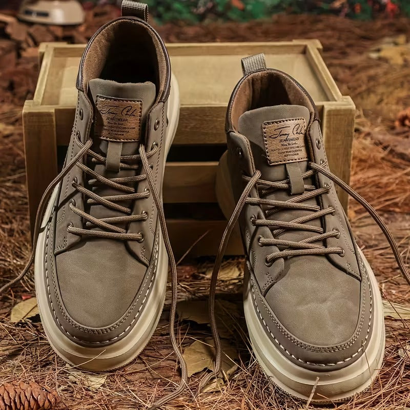 Botas para Hombre con Soporte Ortopédico, Plantilla Ergonómica y Suela Antideslizante