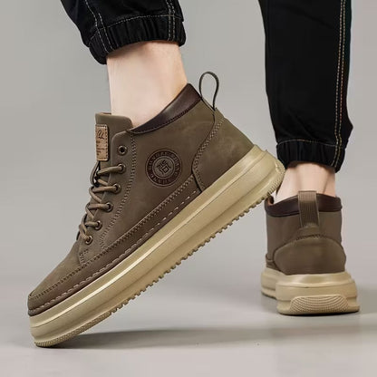 Botas para Hombre con Soporte Ortopédico, Plantilla Ergonómica y Suela Antideslizante