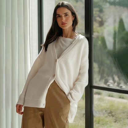 Cardigan Oversize in Puro Cashmere | Ideale per Autunno & Inverno