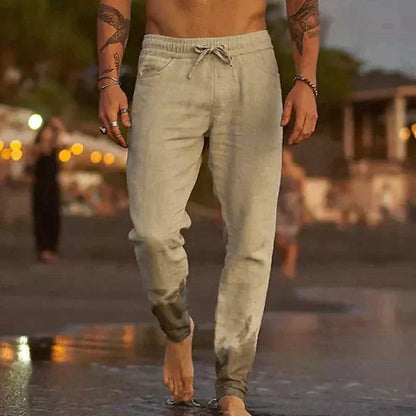 Pantaloni Leggeri da Uomo in Lino con Vestibilità Comoda I Ideali per l’Estate