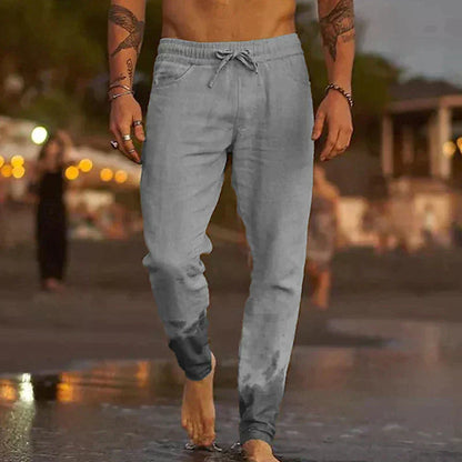 Pantaloni Leggeri da Uomo in Lino con Vestibilità Comoda I Ideali per l’Estate