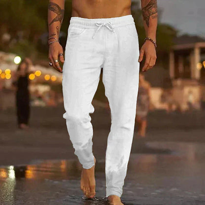 Pantaloni Leggeri da Uomo in Lino con Vestibilità Comoda I Ideali per l’Estate