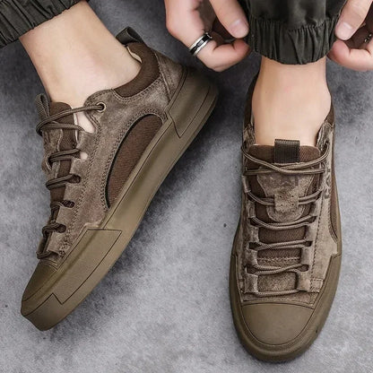 Sneakers da Uomo con Inserti Traspiranti e Suola Robusta