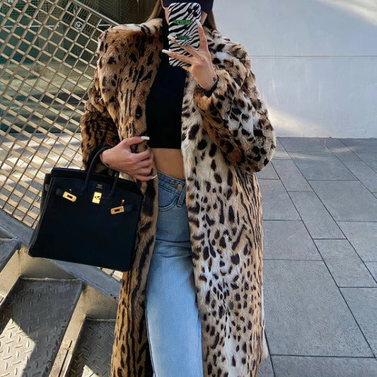 Giacca con Stampa Leopardata Chic per Donne