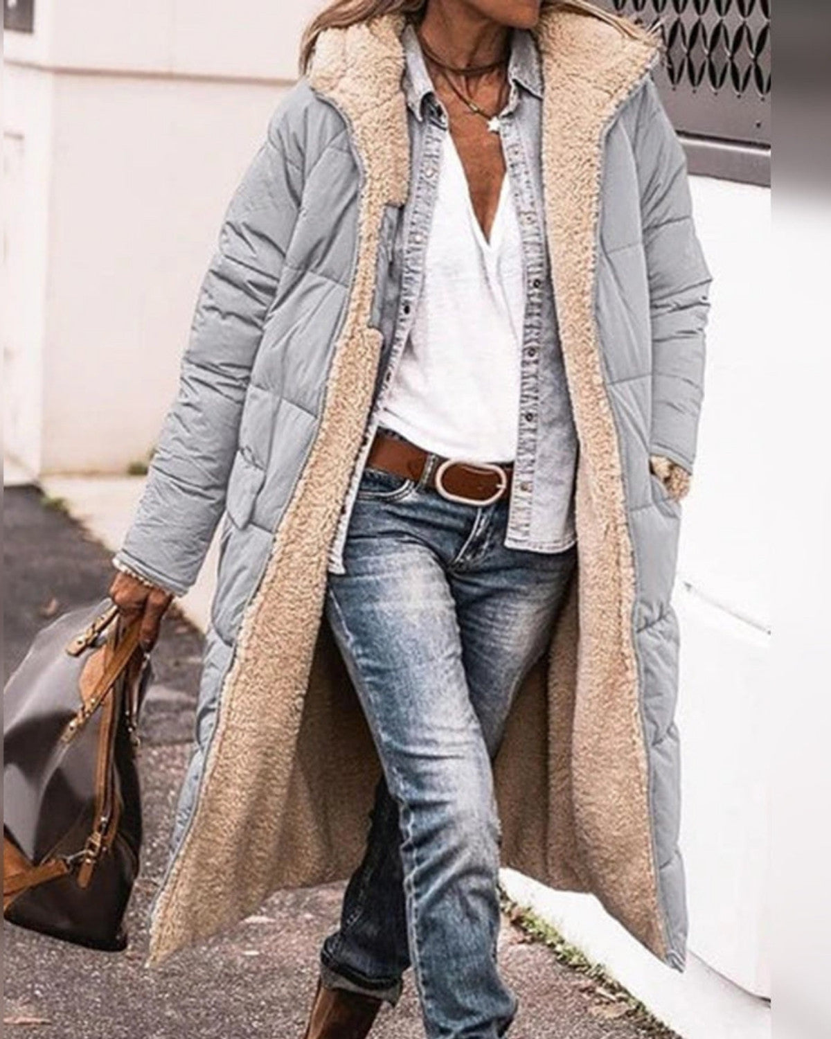 Cappotto Invernale da Donna Lungo con Fodera Isolante