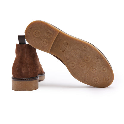 Stivaletti da uomo con finitura in camoscio e suola in gomma antiscivolo