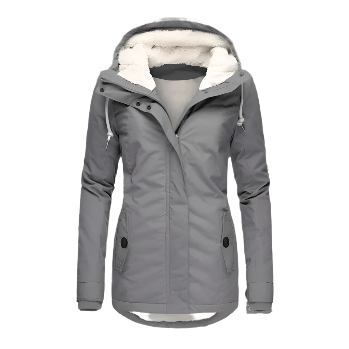 Cappotto Invernale da Donna Lungo Isolato Impermeabile con Cappuccio