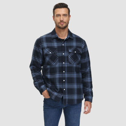 Giacca Camicia Casual da Uomo con Tasche