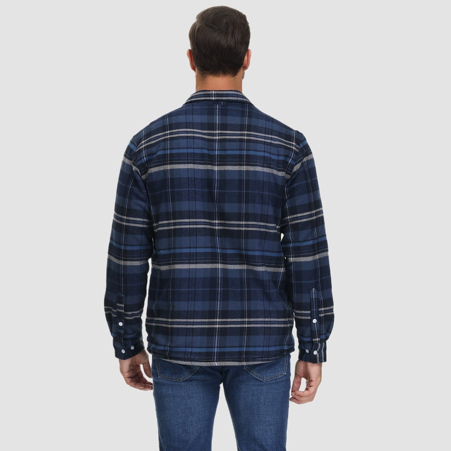 Giacca Camicia Casual da Uomo con Tasche