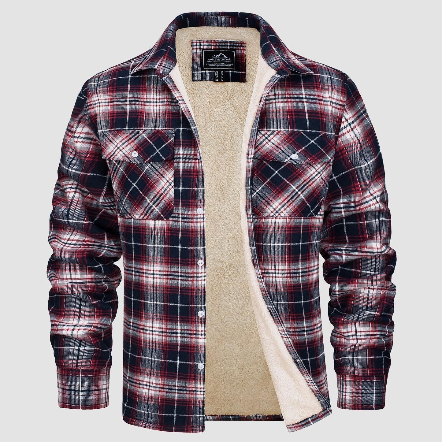 Giacca Camicia Casual da Uomo con Tasche