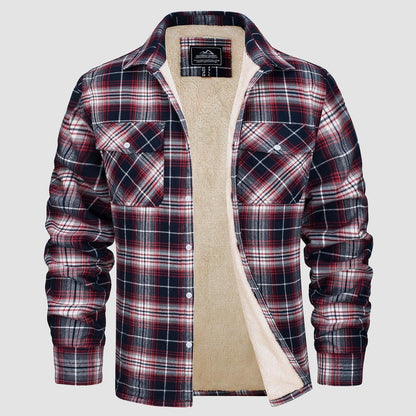 Giacca Camicia Casual da Uomo con Tasche
