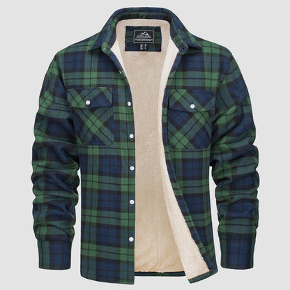 Giacca Camicia Casual da Uomo con Tasche