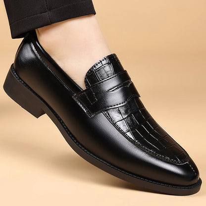 Scarpe da Uomo Monk Strap Motivo Inciso Slip On