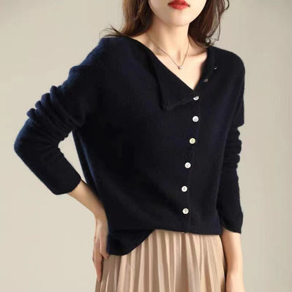 Cardigan Elegante in Cashmere di Alta Qualità Ideale per Ogni Stagione