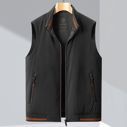 Gilet Leggero da Uomo con Design Reversibile, Fodera Termica ed Esterno Resistente