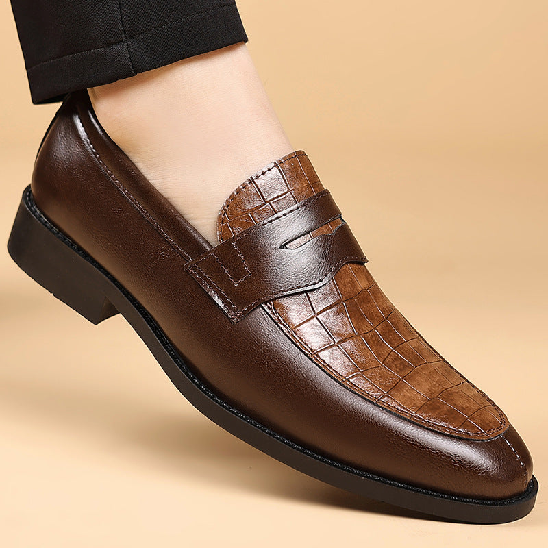 Scarpe da Uomo Monk Strap Motivo Inciso Slip On