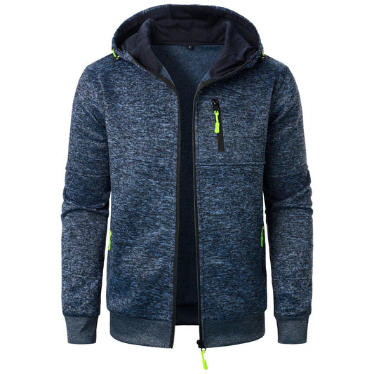 Cardigan con Cappuccio a Jacquard Uomo – Ideale per l'Autunno