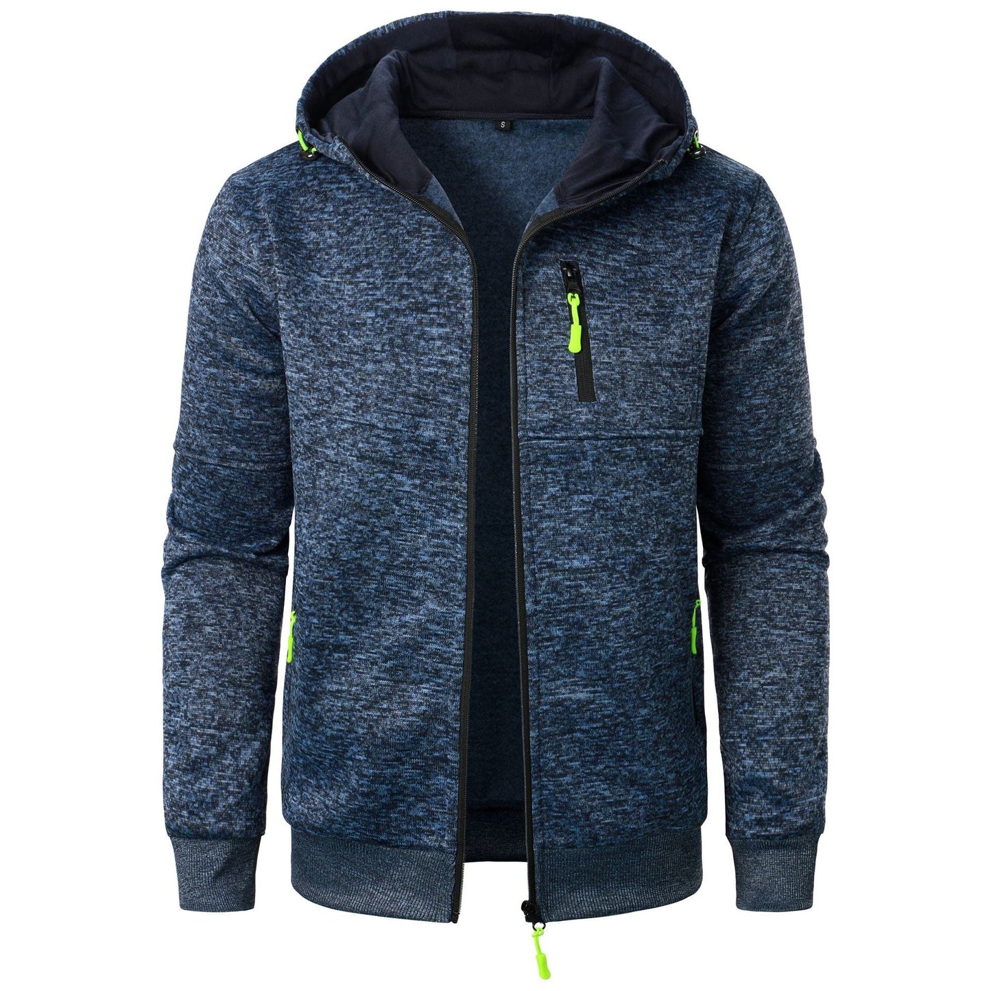 Cardigan con Cappuccio a Jacquard Uomo – Ideale per l'Autunno