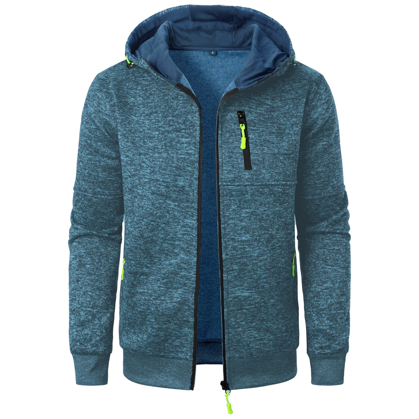 Cardigan con Cappuccio a Jacquard Uomo – Ideale per l'Autunno