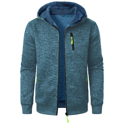 Cardigan con Cappuccio a Jacquard Uomo – Ideale per l'Autunno