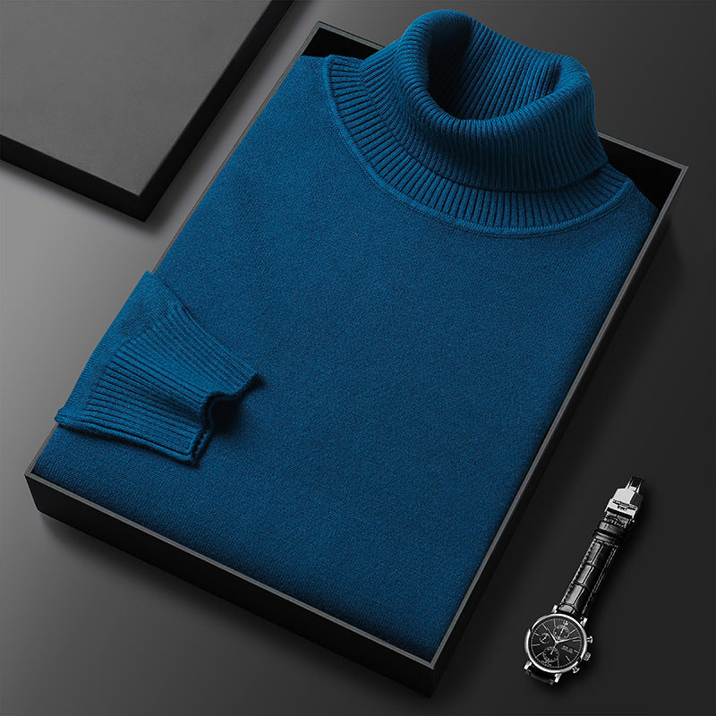 Maglione Invernale da Uomo a Collo Alto con Maniche Lunghe