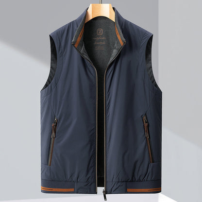 Gilet Leggero da Uomo con Design Reversibile, Fodera Termica ed Esterno Resistente