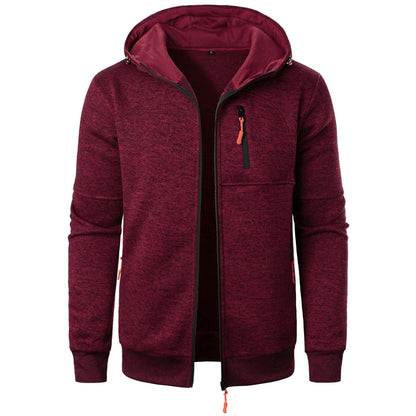 Cardigan con Cappuccio a Jacquard Uomo – Ideale per l'Autunno